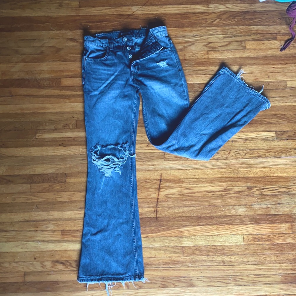 Post LA Adaptation dark wash flared jeans